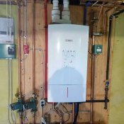 Finished Bosch Natural Gas Boiler Combination Heat and Hot Water